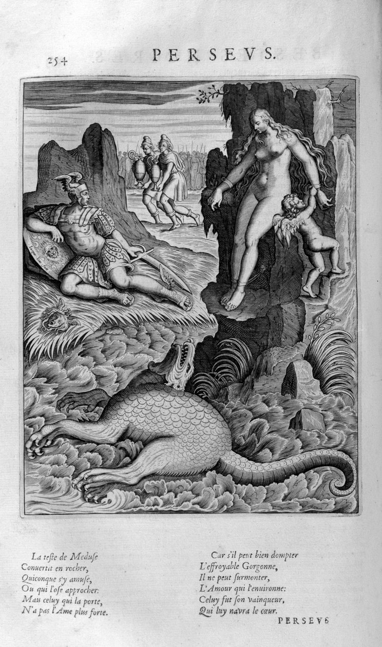 Perseus pelastaa Andromedan, 1615 tekijältä Leonard Gaultier