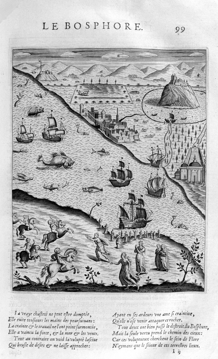 Bosporinsalmi tai Bosporinsalmi, 1615 tekijältä Leonard Gaultier