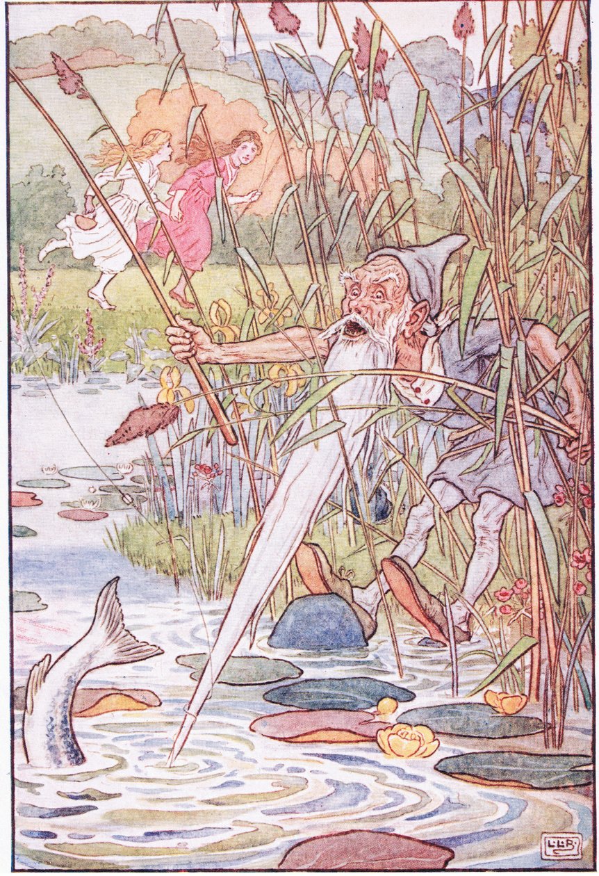 Lumikki ja ruusunpunainen, 1920-luku tekijältä Leonard Leslie Brooke