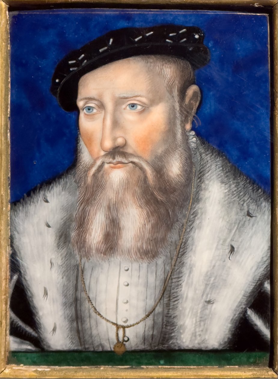 Claude de Guise, noin 1567 (Monivärinen emali kuparille). tekijältä Leonard Limosin