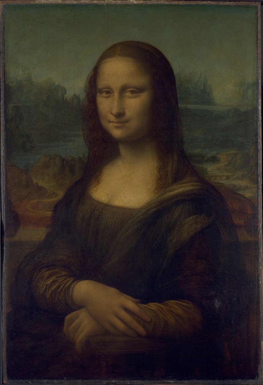 Mona Lisa (tai La Joconde, La Gioconda). tekijältä Leonardo da Vinci