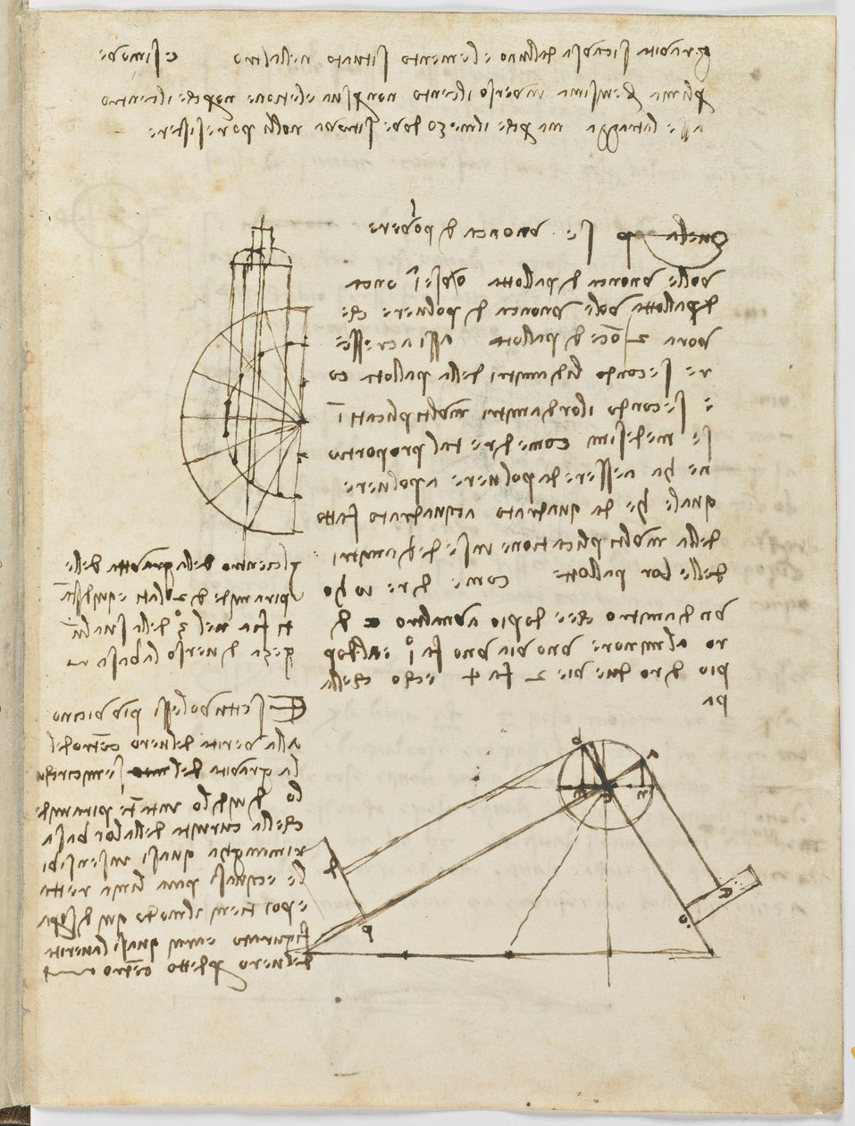 Birds Flight Code, c. 1505-06, paperikäsikirjoitus, cc. 18, arkki 2 recto tekijältä Leonardo da Vinci