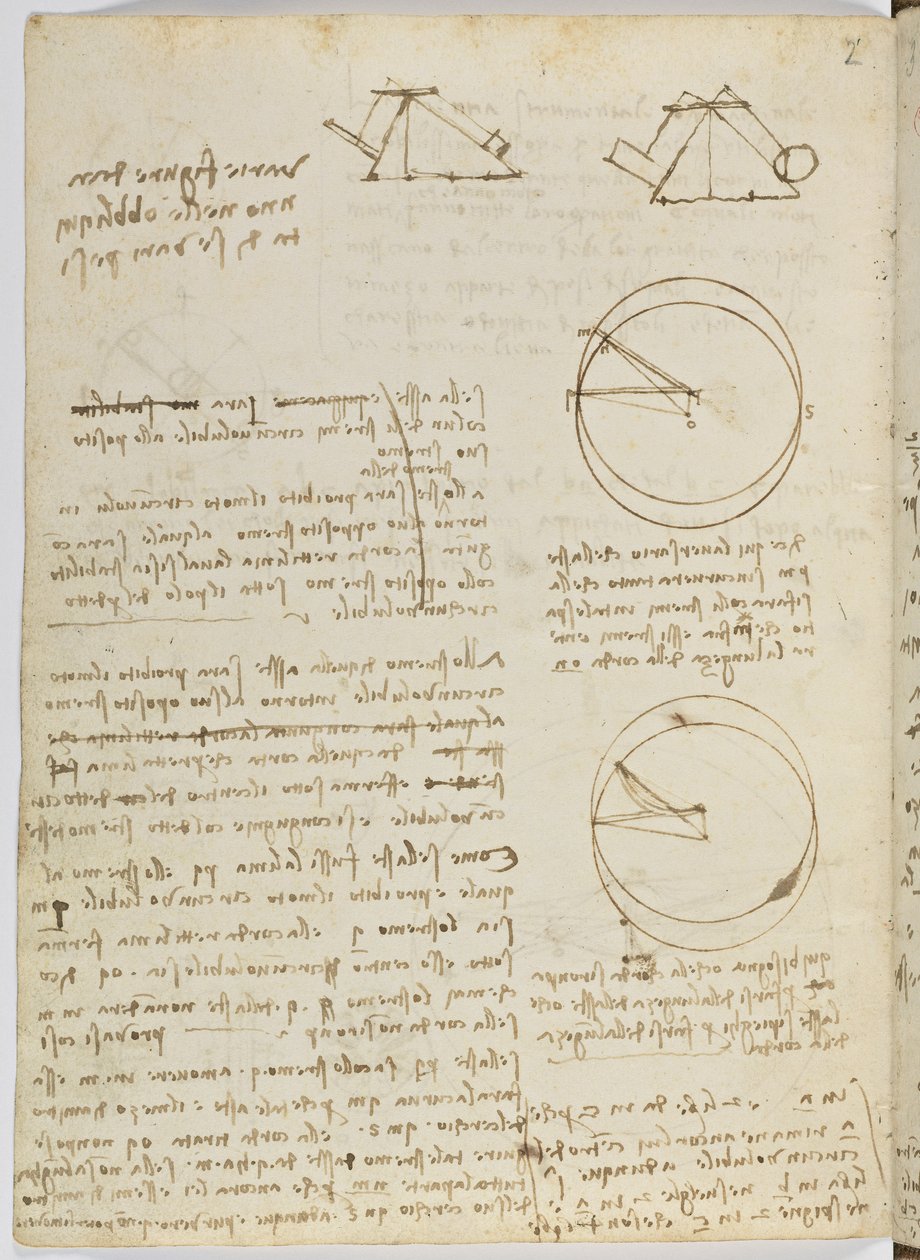 Birds Flight Code, c. 1505-06, paperikäsikirjoitus, cc. 18, arkki 3 - tekijältä Leonardo da Vinci