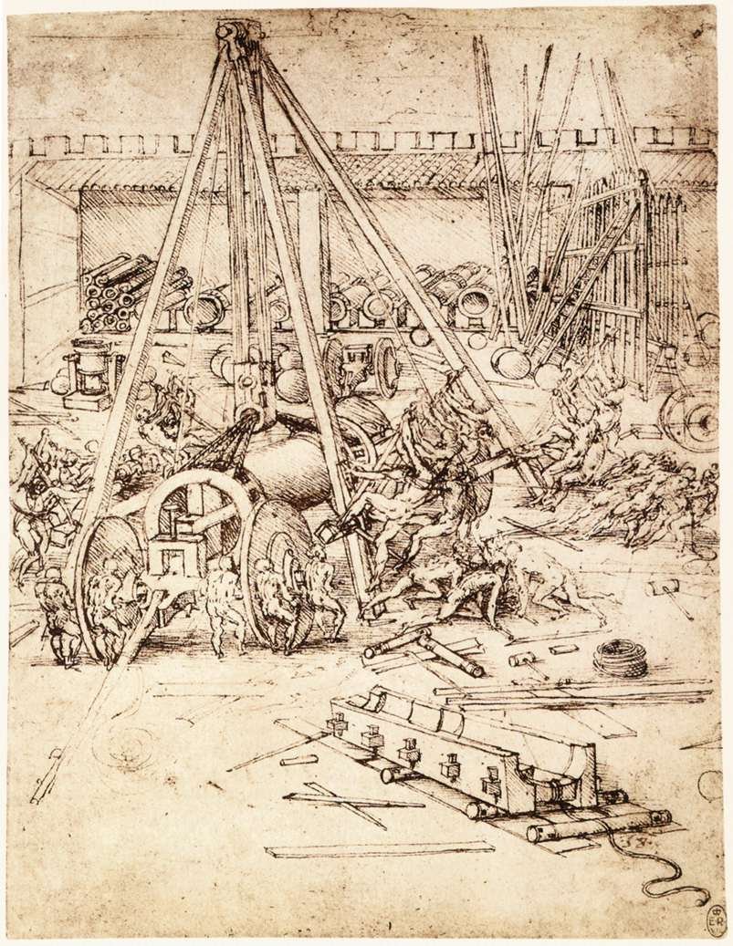 Tykkien valimo tekijältä Leonardo da Vinci