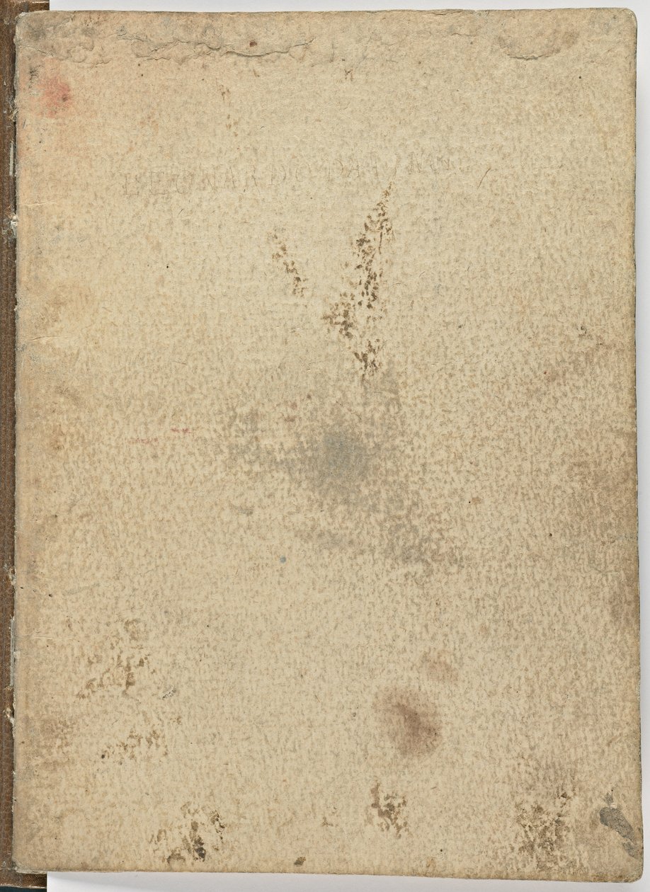 Koodi lintujen lennosta, c. 1505-06, paperikäsikirjoitus, cc. 18, kansi I tekijältä Leonardo da Vinci