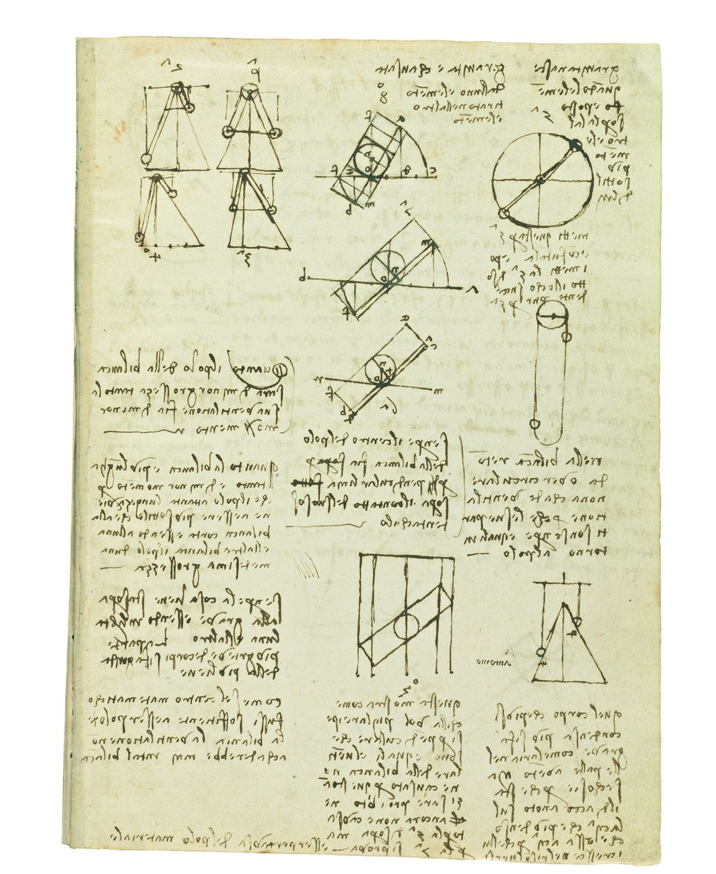 Codex lintujen lennosta, Folio 1 recto tekijältä Leonardo da Vinci