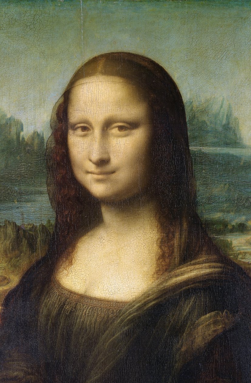 Yksityiskohta Mona Lisasta, n. 1503-1506 tekijältä Leonardo da Vinci