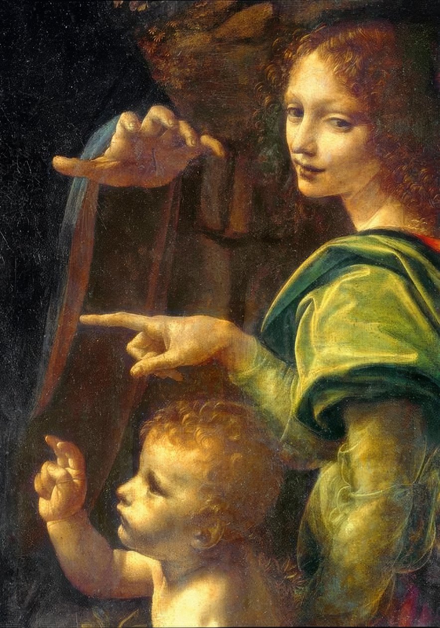 Felsengrottenmadonna tekijältä Leonardo da Vinci