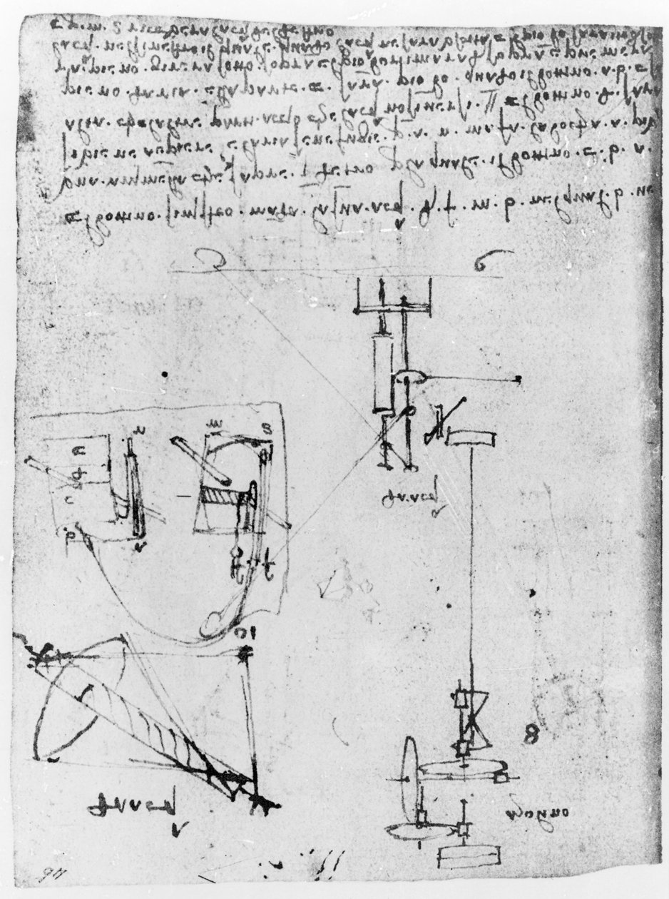 Fol. 46v, Codex Forster III:sta, 1480-1494 tekijältä Leonardo da Vinci