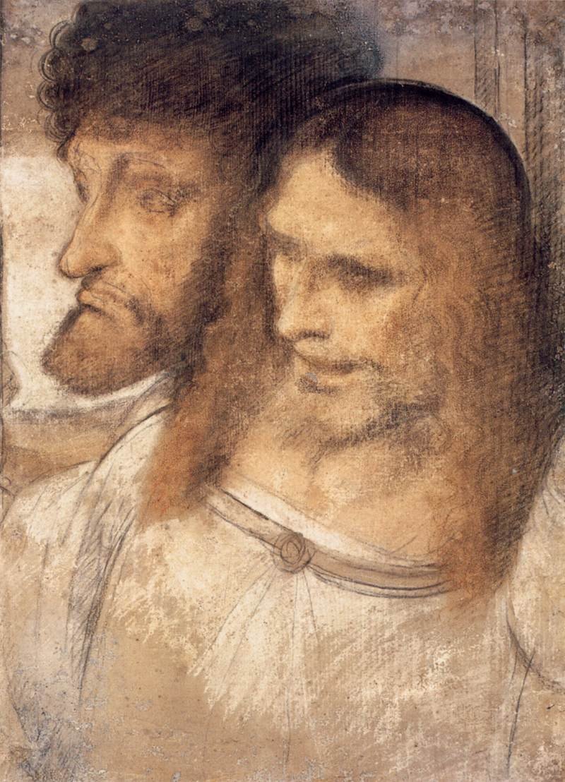 Pyhän Thomasin ja Jaakob Suuremman johtajat tekijältä Leonardo da Vinci