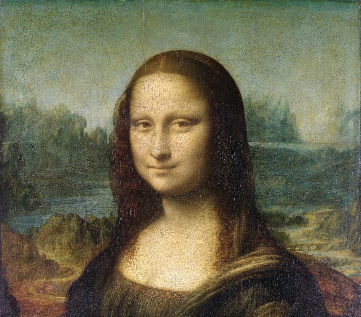 Mona Lisa, n. 1503-1506 (yksityiskohta 3179) tekijältä Leonardo da Vinci