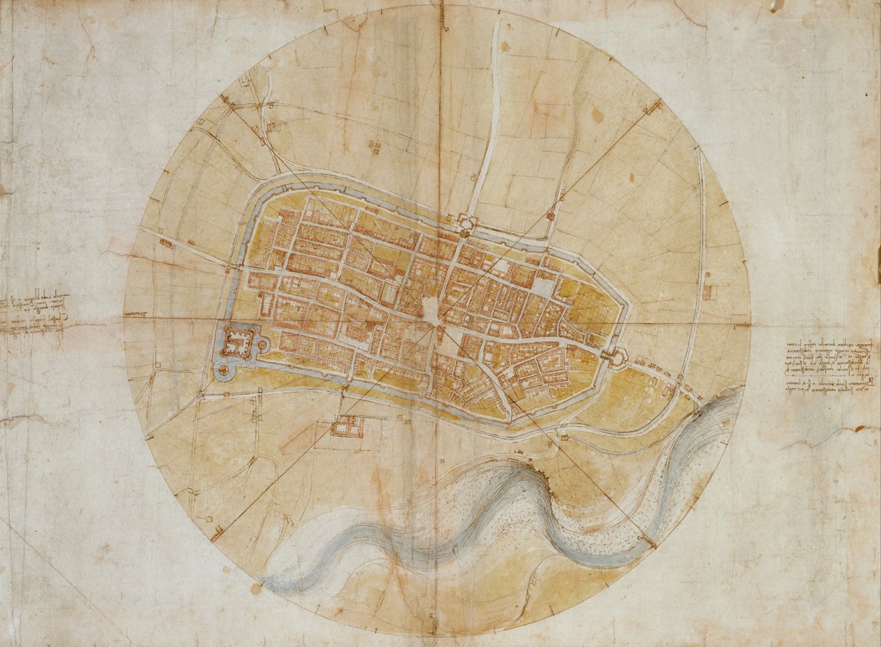 Imolan suunnitelma tekijältä Leonardo da Vinci