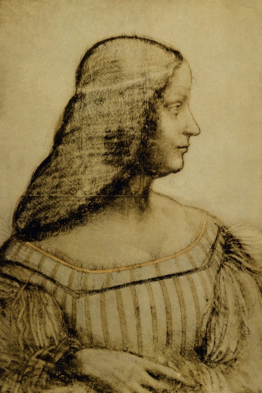 Ritratto di Isabella dEste tekijältä Leonardo da Vinci