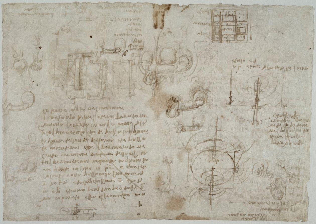 Studien zur Wellenbewegung des Wassers,... tekijältä Leonardo da Vinci