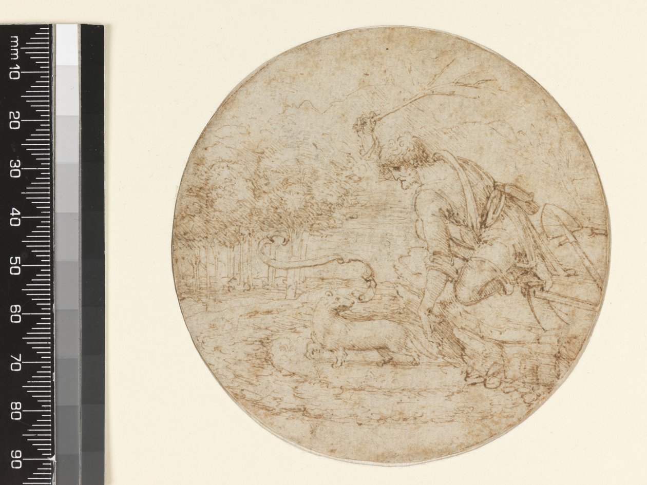 Ermiini puhtauden symbolina, n. 1494 (kynä ja ruskea muste mustan päällä paperilla) tekijältä Leonardo da Vinci