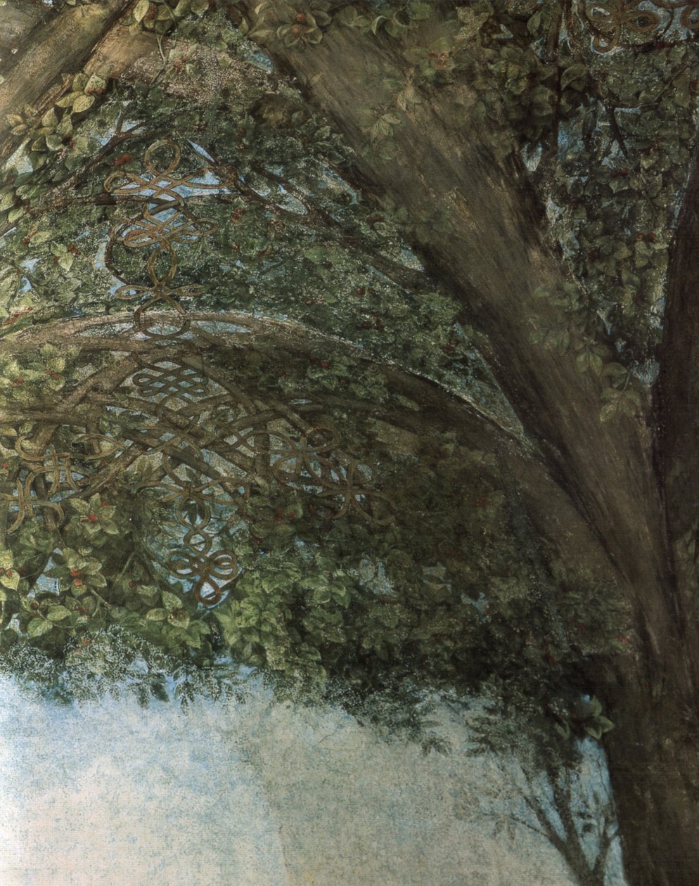 Sala delle -akselin koristelu Sforzan linnassa tekijältä Leonardo da Vinci