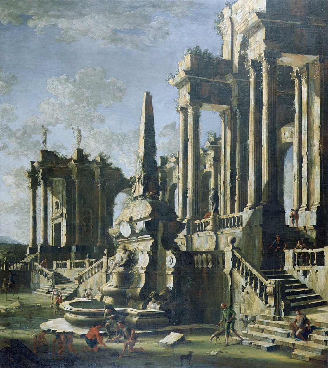 Imaginary Ruins (öljy kankaalle) tekijältä Leonardo Coccorante