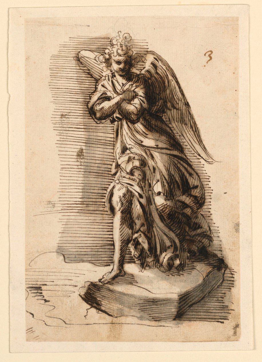 Design for Sculpture: Angel in Adoration tekijältä Leonardo Scaglia