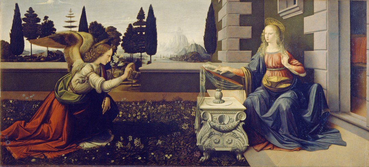 Annunciation tekijältä Leonardo da Vinci