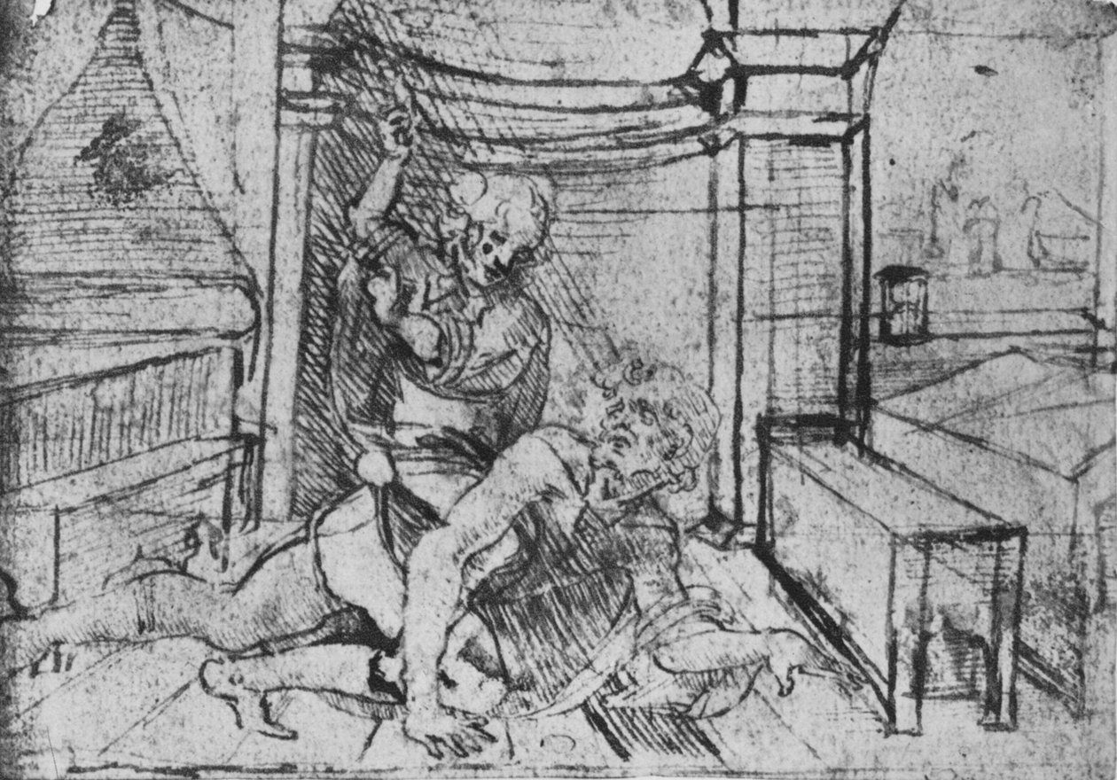 Aristoteles ja Phyllis, c1480 1945 tekijältä Leonardo da Vinci