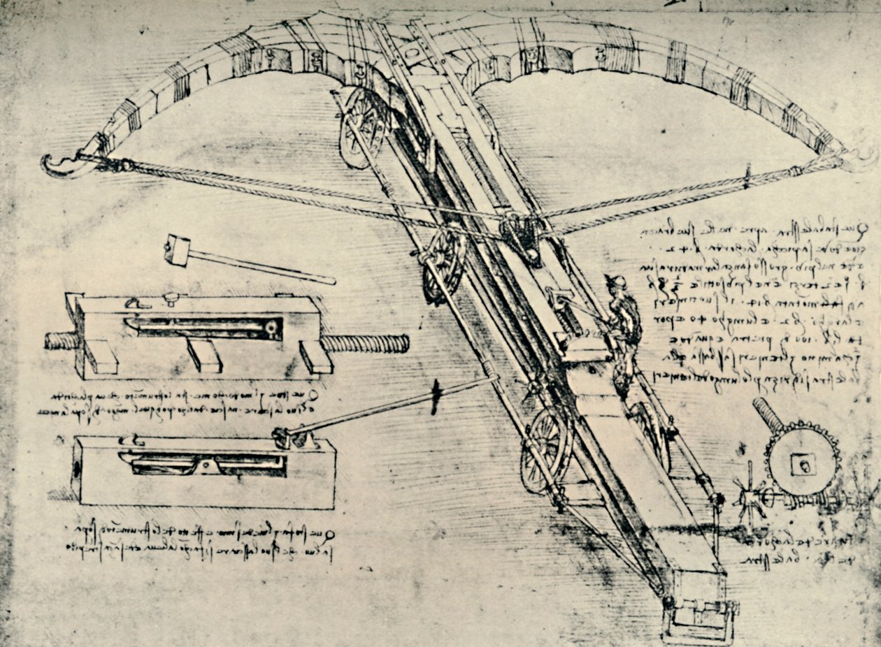 Ballista, 1928 tekijältä Leonardo da Vinci