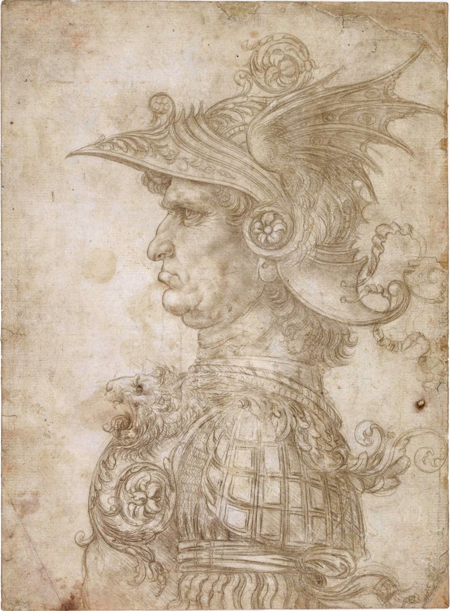 Soturin rintakuva tekijältä Leonardo da Vinci