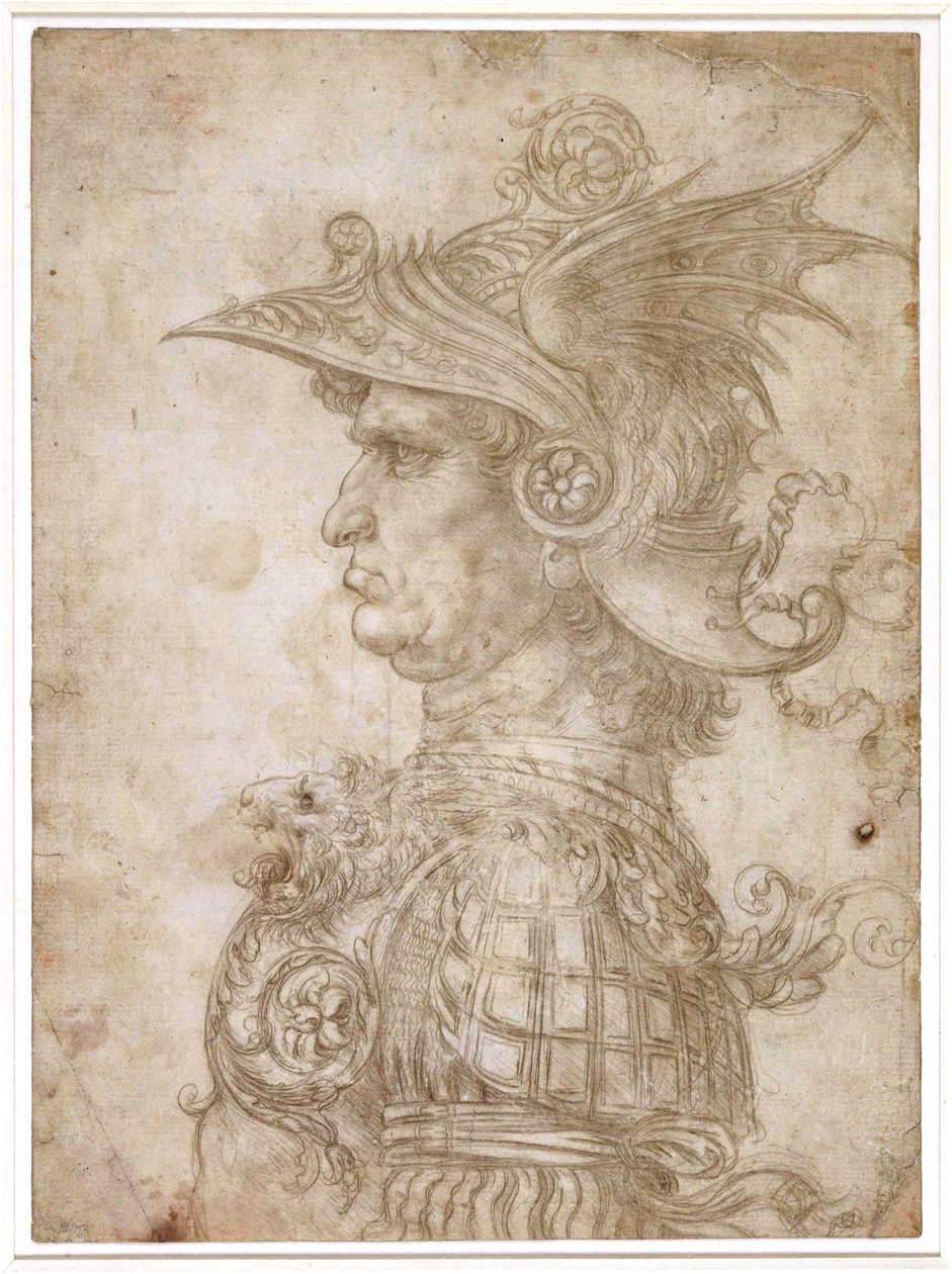 Soturin rintakuva tekijältä Leonardo da Vinci