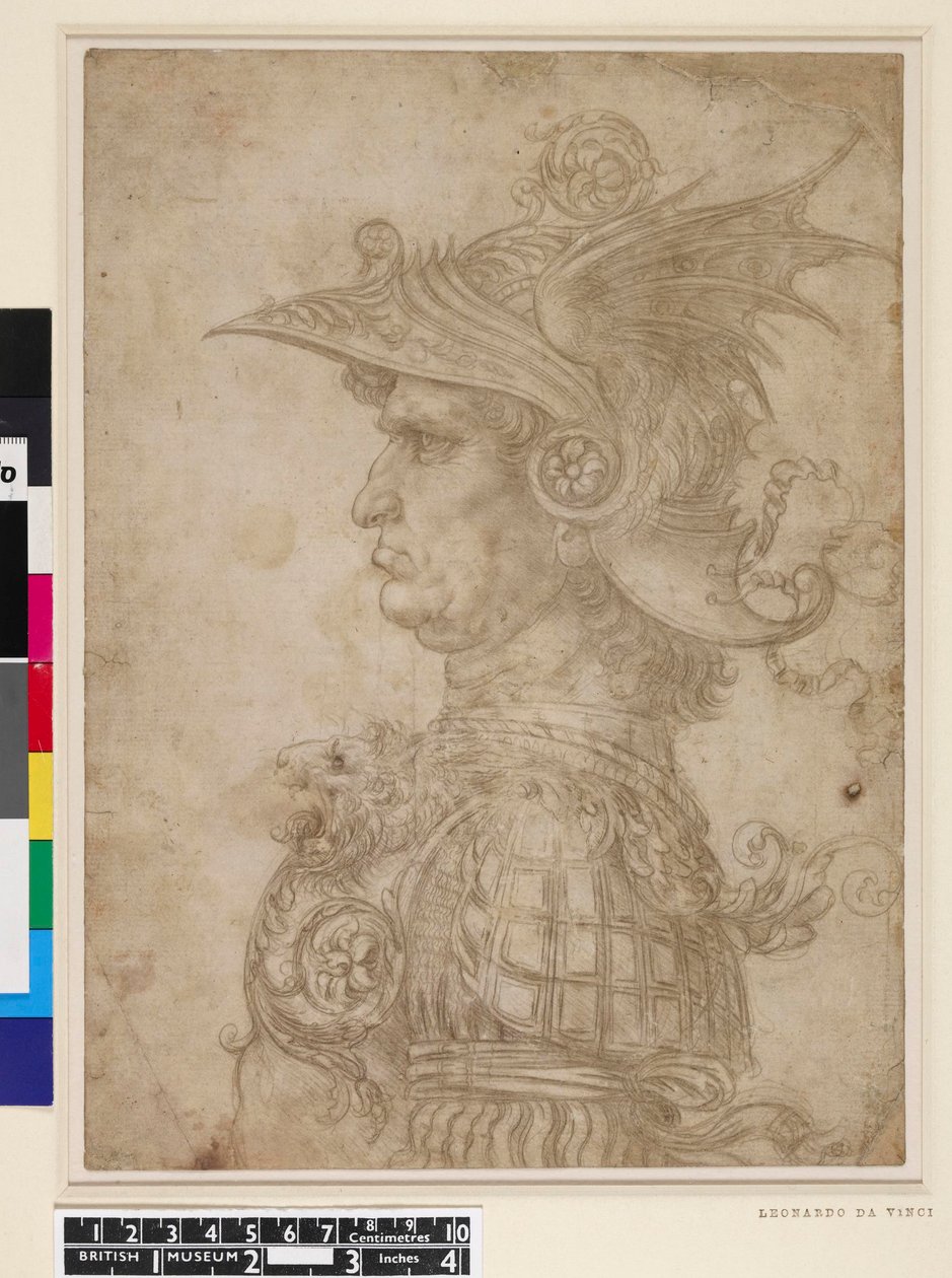 Soturin rintakuva tekijältä Leonardo da Vinci