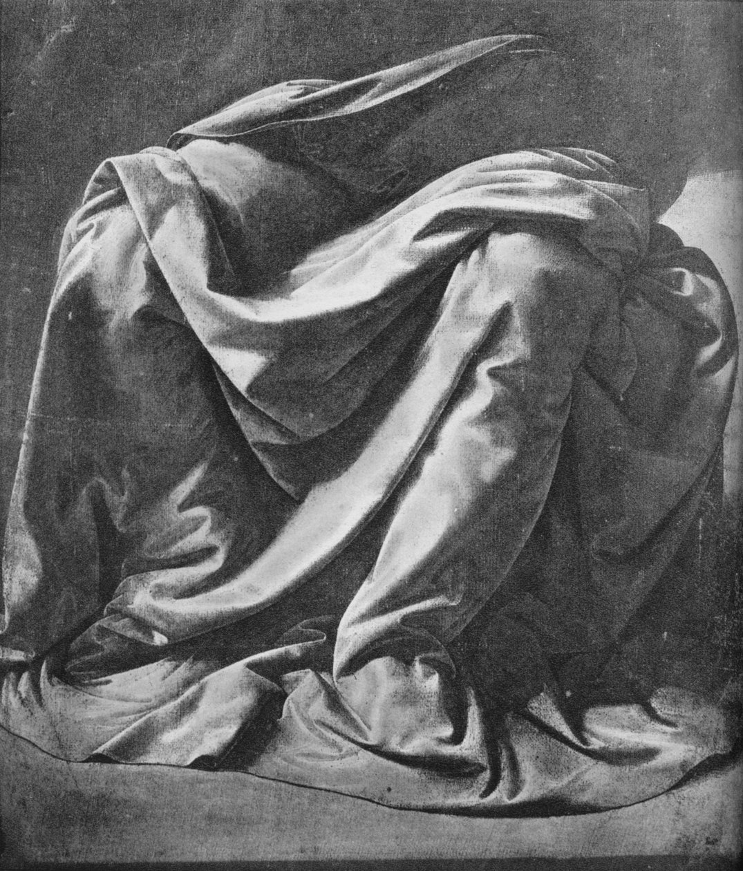 Verhot istuvan hahmon jalkoihin, 1470-1484 1945 tekijältä Leonardo da Vinci