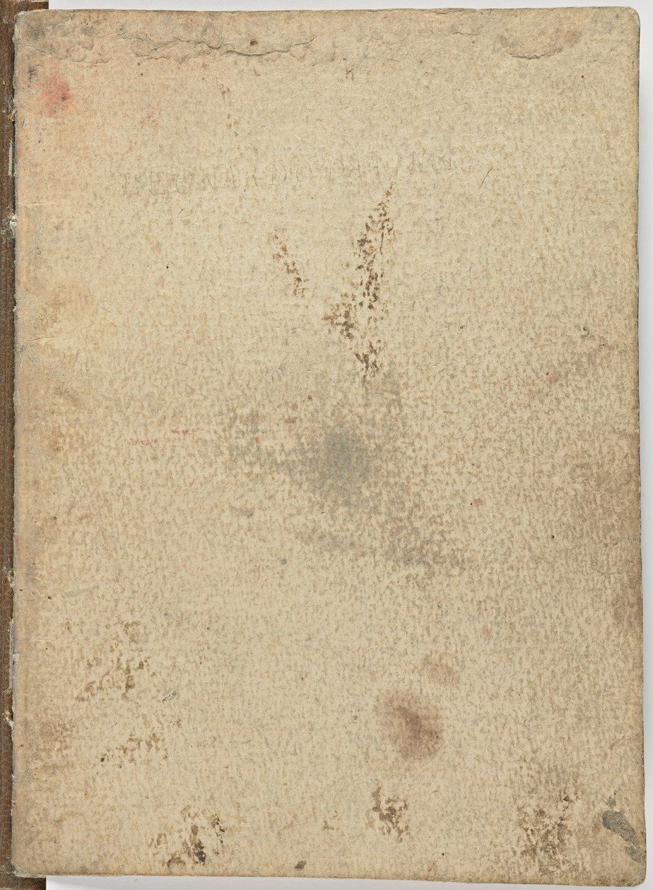 Koodi lintujen lennosta, c. 1505-06, paperikäsikirjoitus, cc. 18, kansi I tekijältä Leonardo da Vinci
