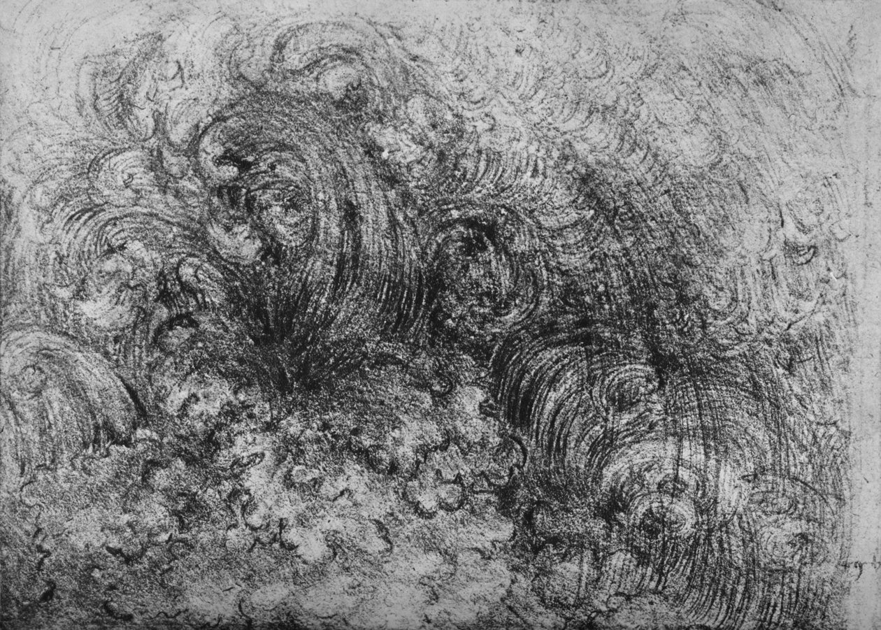 Deluge, c1480 1945 tekijältä Leonardo da Vinci
