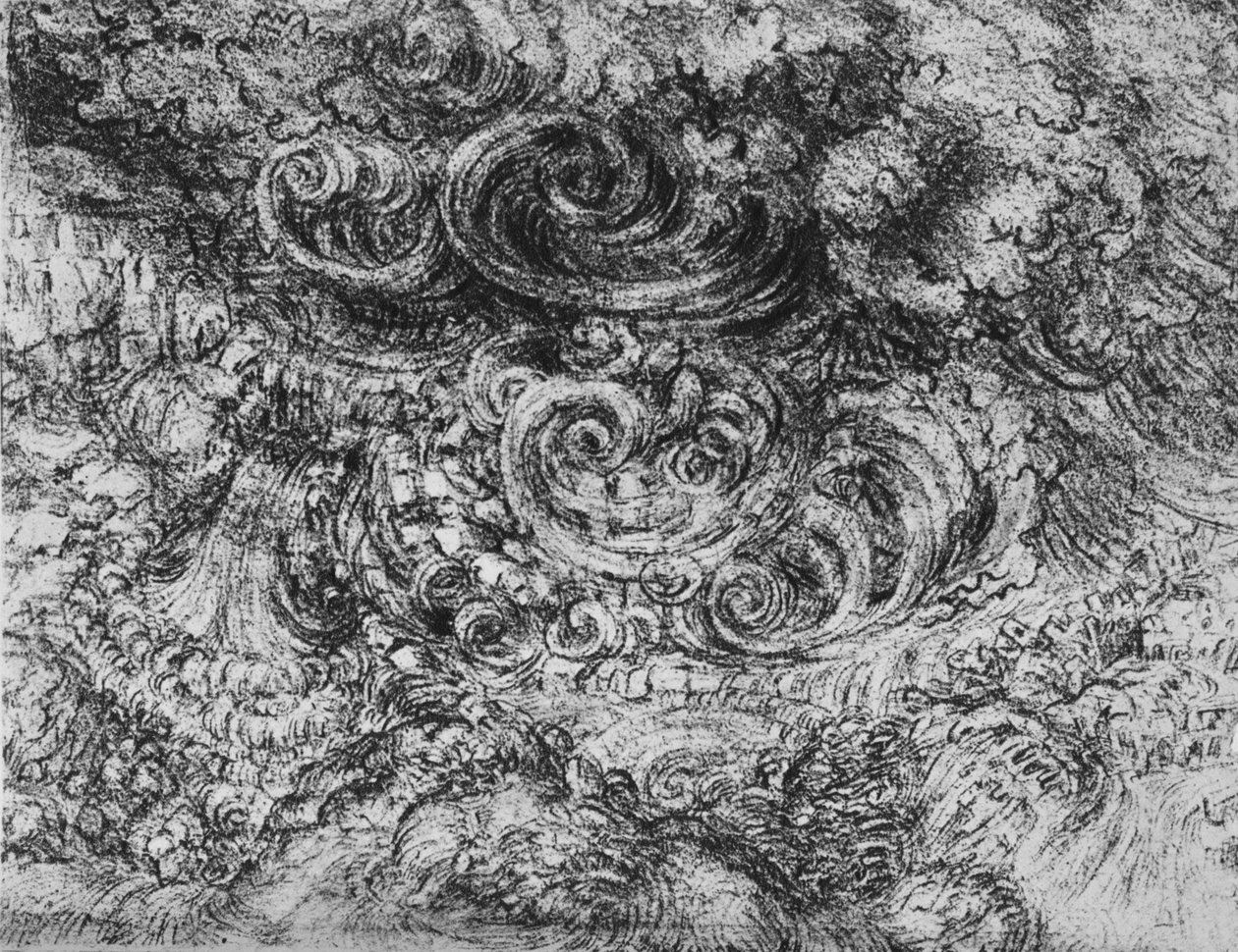 Deluge, c1480 1945 tekijältä Leonardo da Vinci