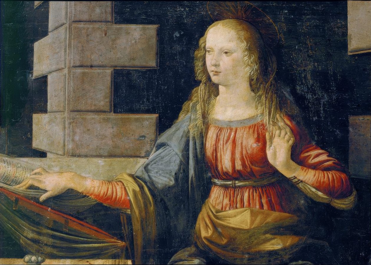 Die Verkundigung tekijältä Leonardo da Vinci