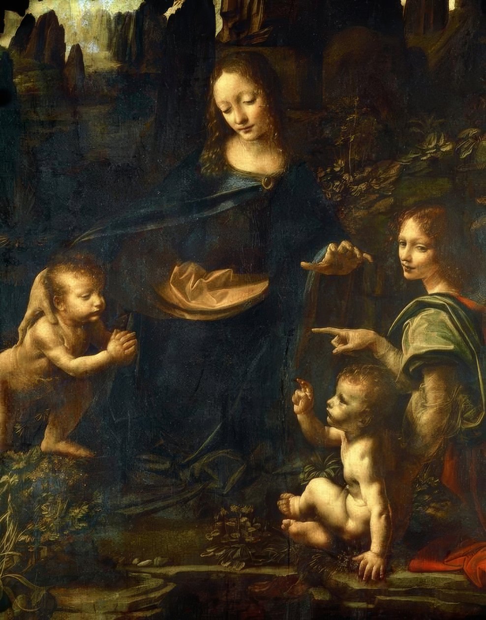 Felsengrottenmadonna tekijältä Leonardo da Vinci