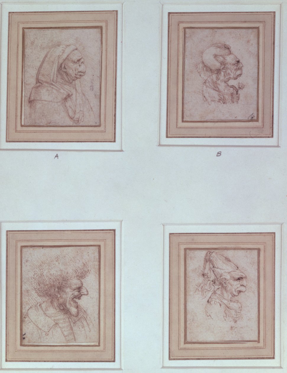 Neljä karikatyyriä tekijältä Leonardo da Vinci