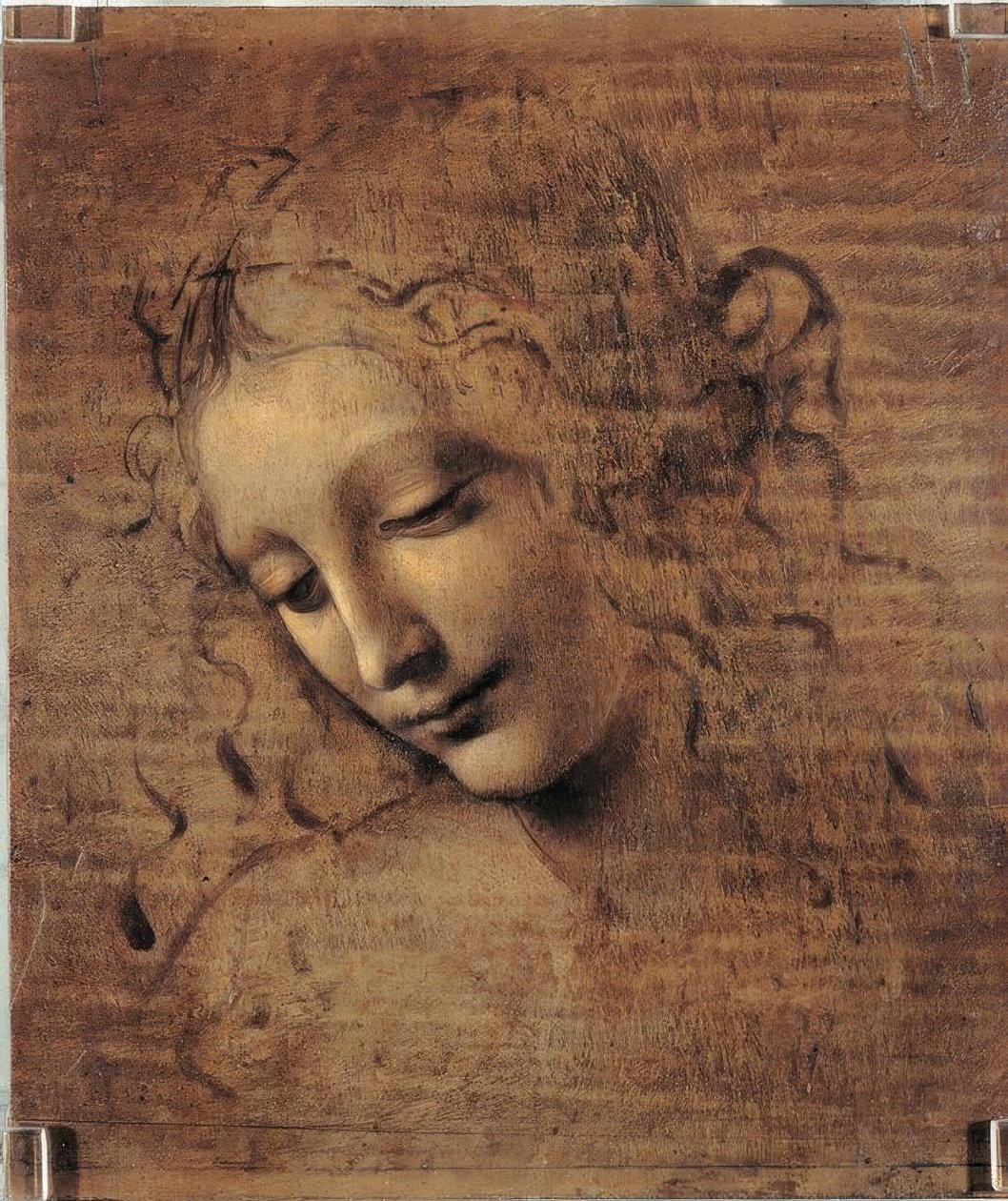 Naisen pää tekijältä Leonardo da Vinci