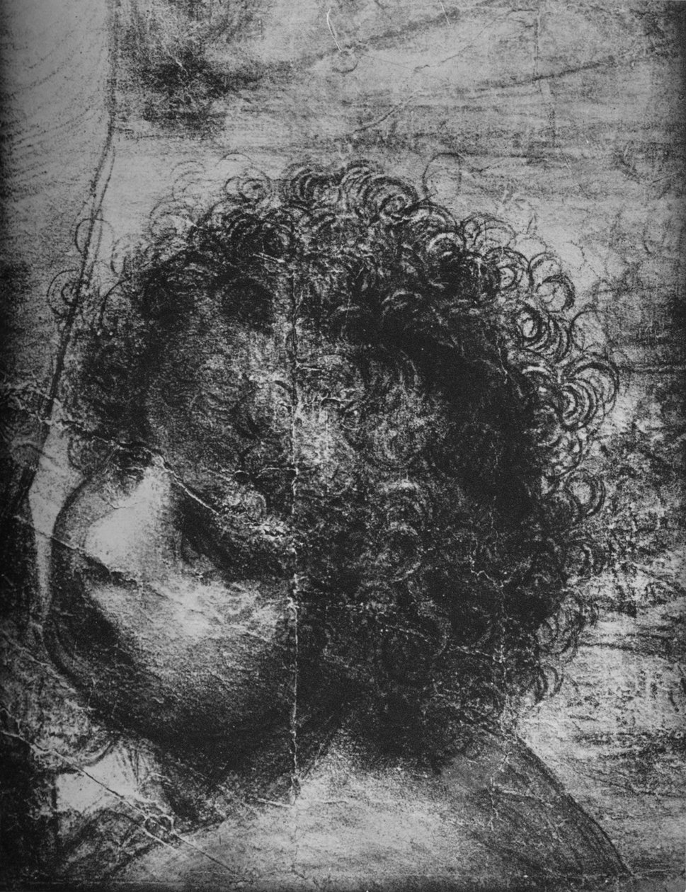 Infant St. Johnin johtaja - Neitsyt ja lapsi Pyhän Annan ja Infant St. Johnin kanssa, c1480 1945 tekijältä Leonardo da Vinci