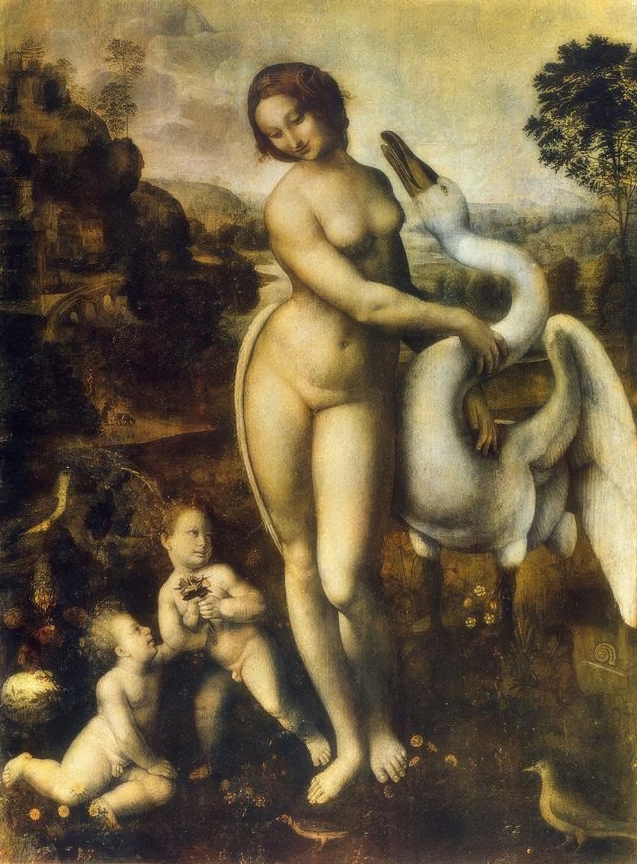 Leda mit dem Schwan tekijältä Leonardo da Vinci