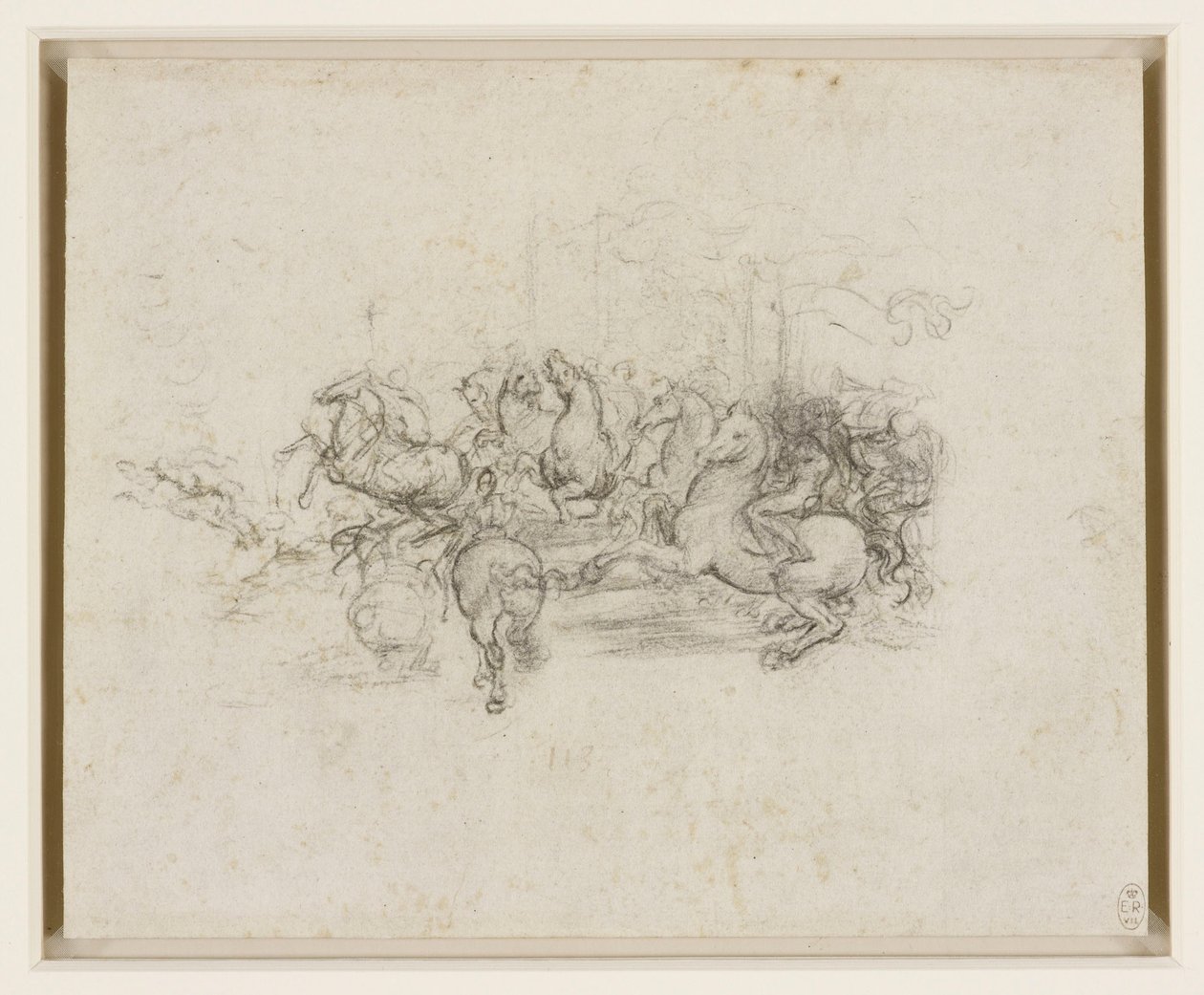 Leonardo da Vinci - RCIN 912339, Ratsuväki n.1503-4. tekijältä Leonardo da Vinci