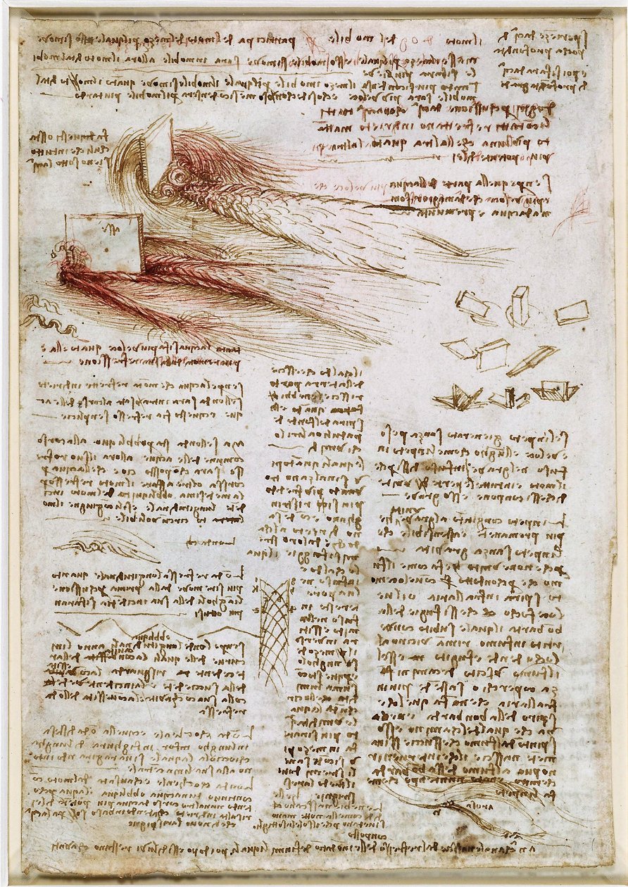 Leonardo da Vinci - RCIN 912660, Tutkimuksia vedestä n.1510-1512, 745082-1634741785. tekijältä Leonardo da Vinci