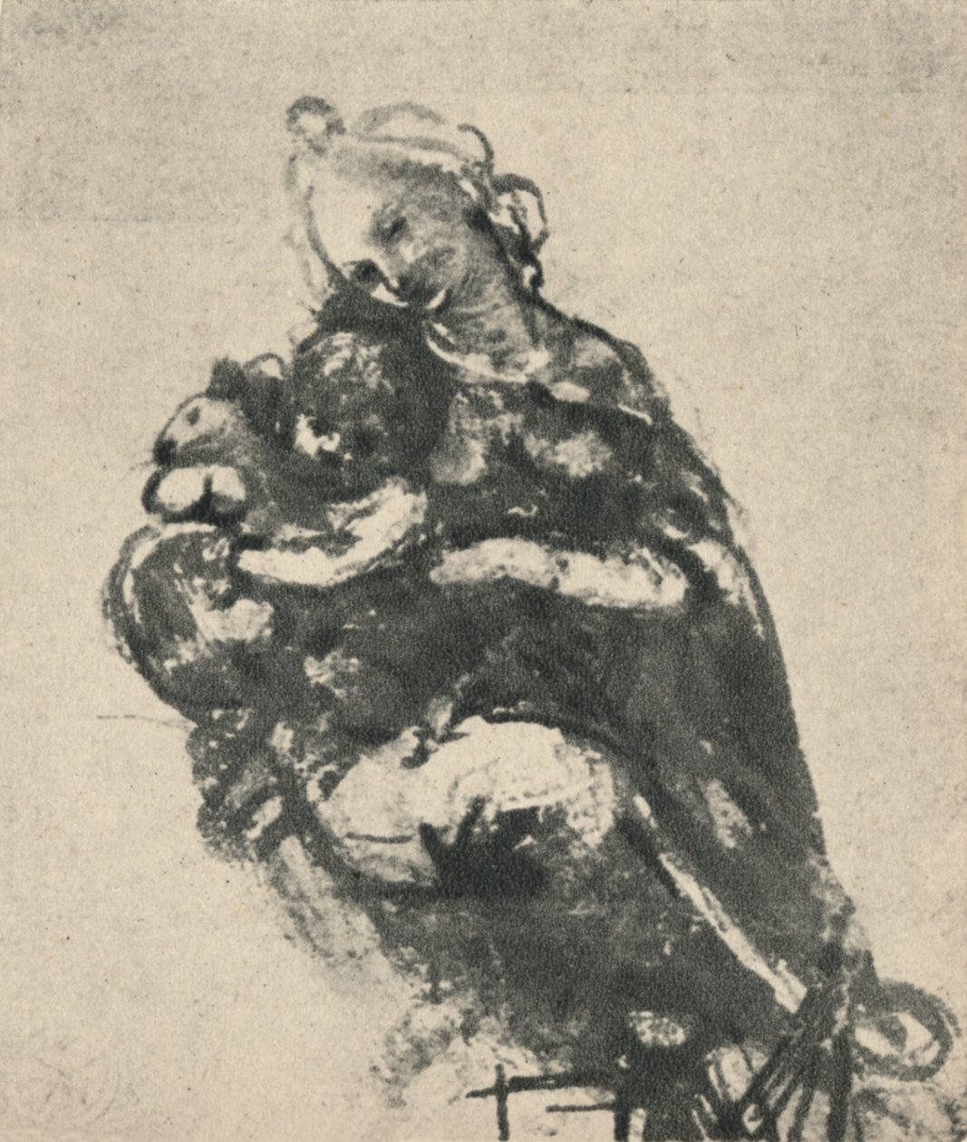 Madonna ja lapsi kissan kanssa, c1475 1945 tekijältä Leonardo da Vinci