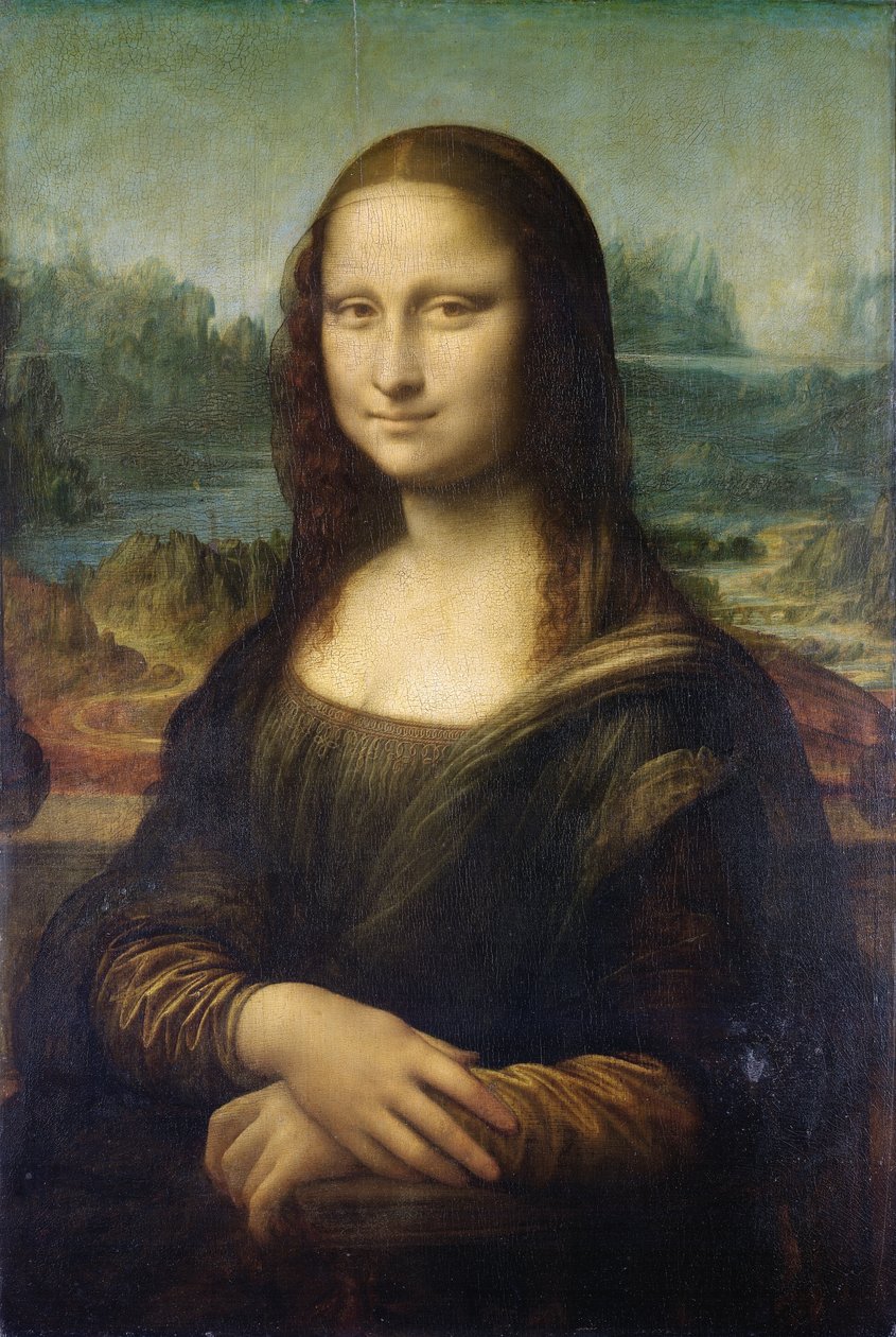 Mona Lisa, n. 1503-6 (öljy paneelissa) tekijältä Leonardo da Vinci