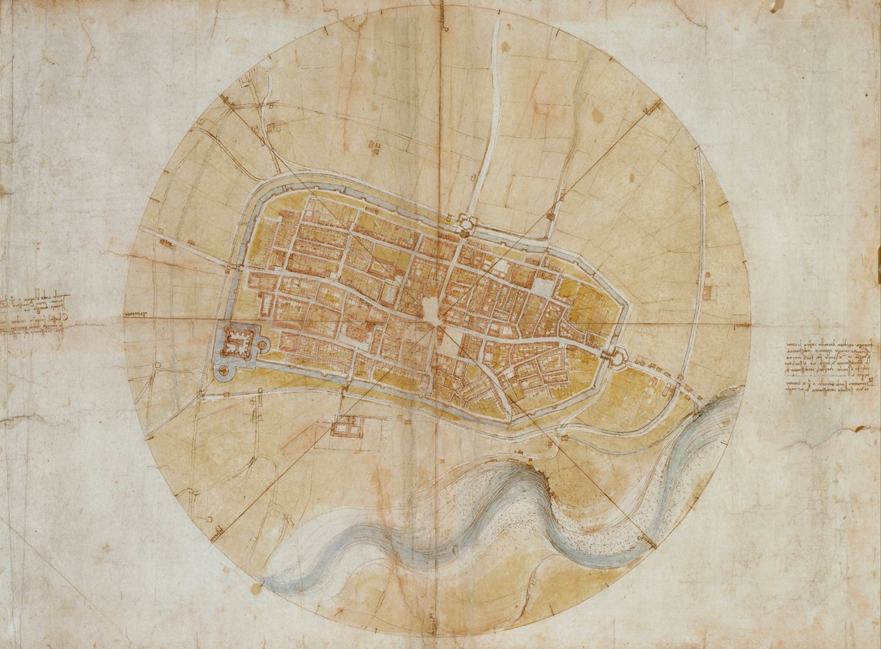 Imolan suunnitelma tekijältä Leonardo da Vinci