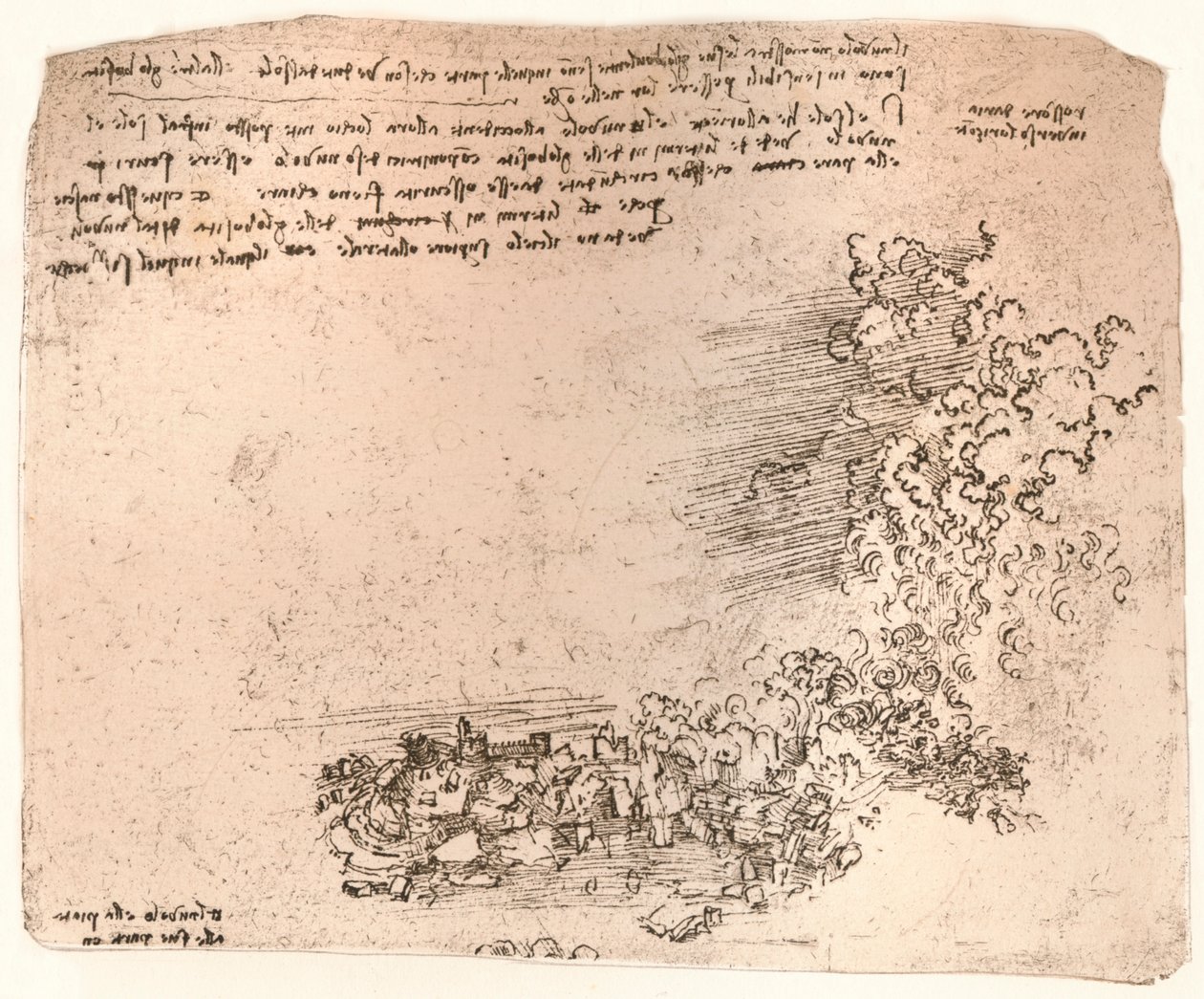 Luonnonilmiöiden esitys, c1472-c1519 1883 tekijältä Leonardo da Vinci