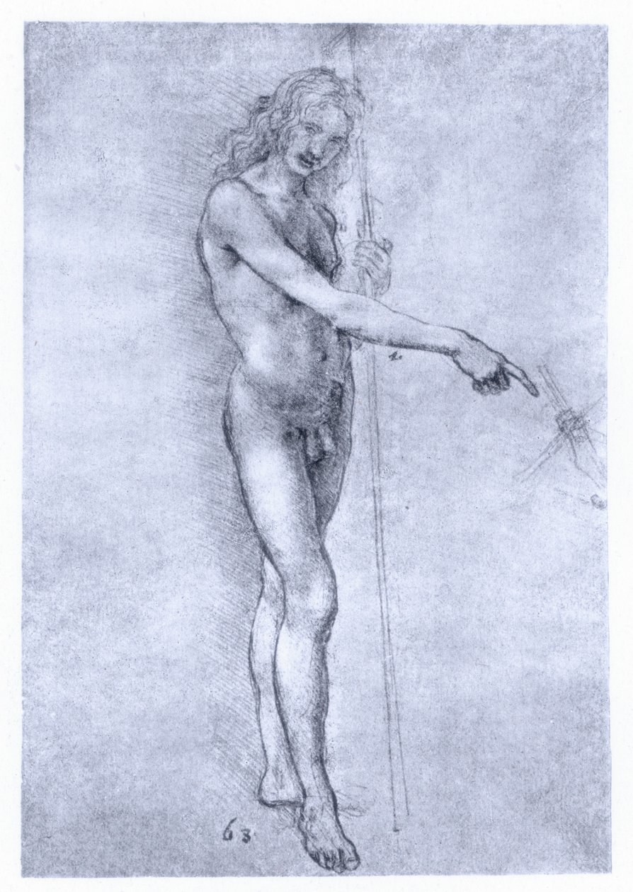Pyhä Johannes Kastaja, 1478. tekijältä Leonardo da Vinci