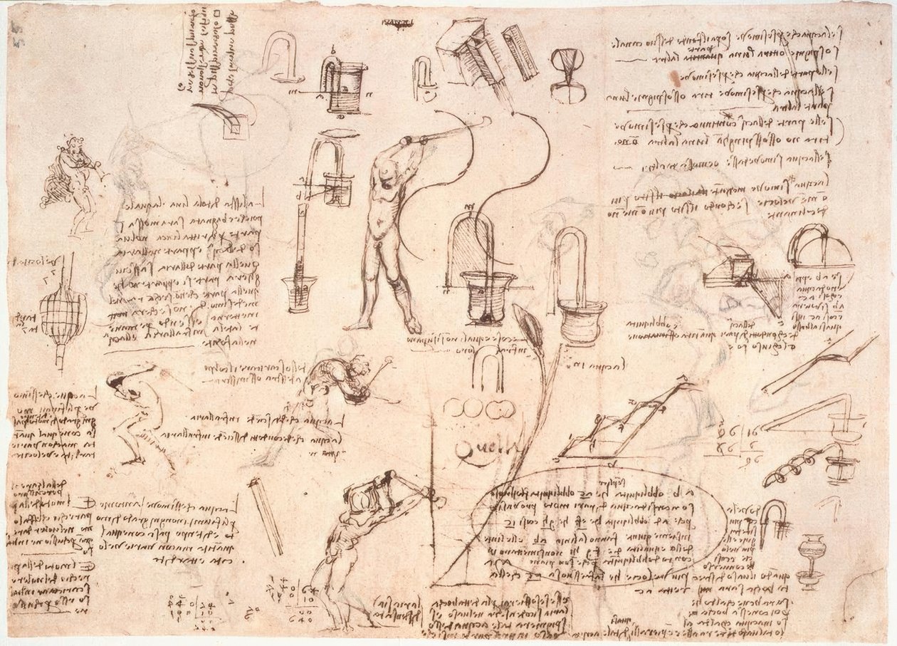 Studien zum Wasserfluß in Rohren ... tekijältä Leonardo da Vinci