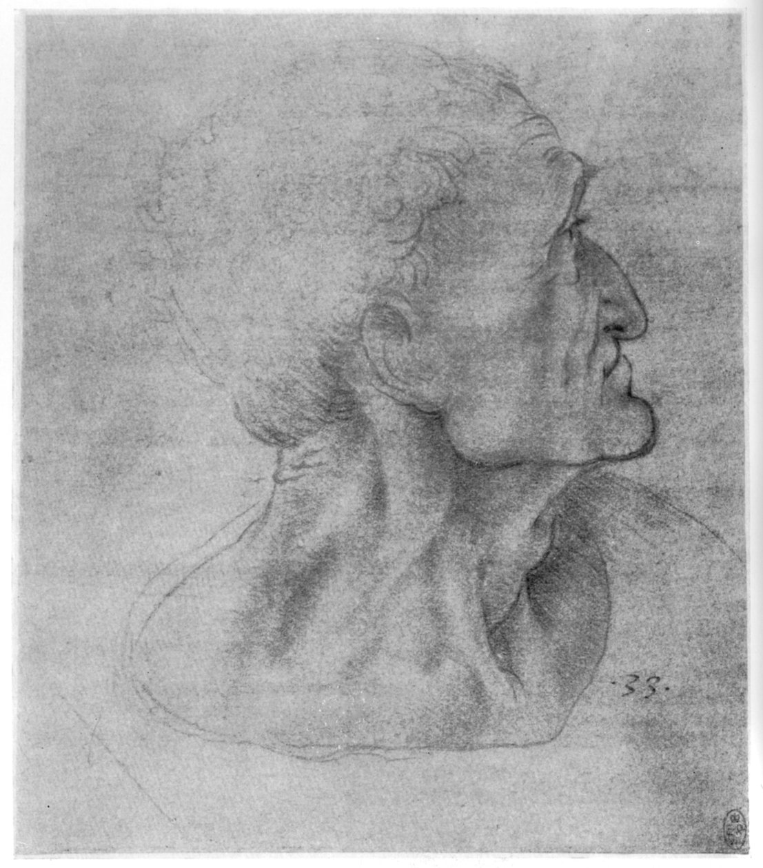 Tutkimus Juudasta viimeiseksi ehtoolliseksi, c1495 1954 tekijältä Leonardo da Vinci