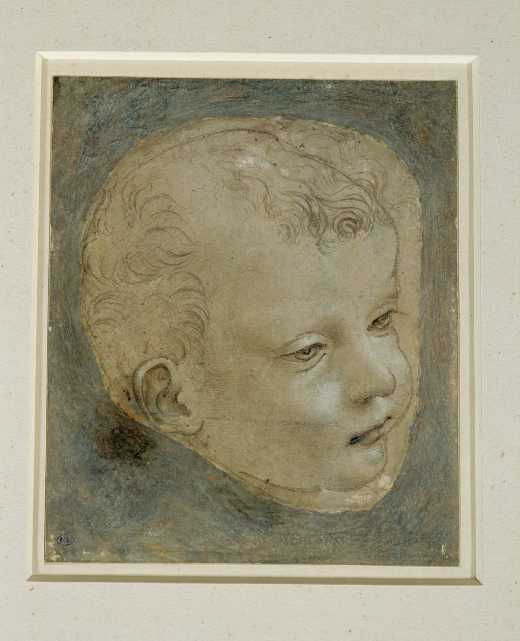 Lapsen pää kolme neljäsosaa oikealle ... tekijältä Leonardo da Vinci