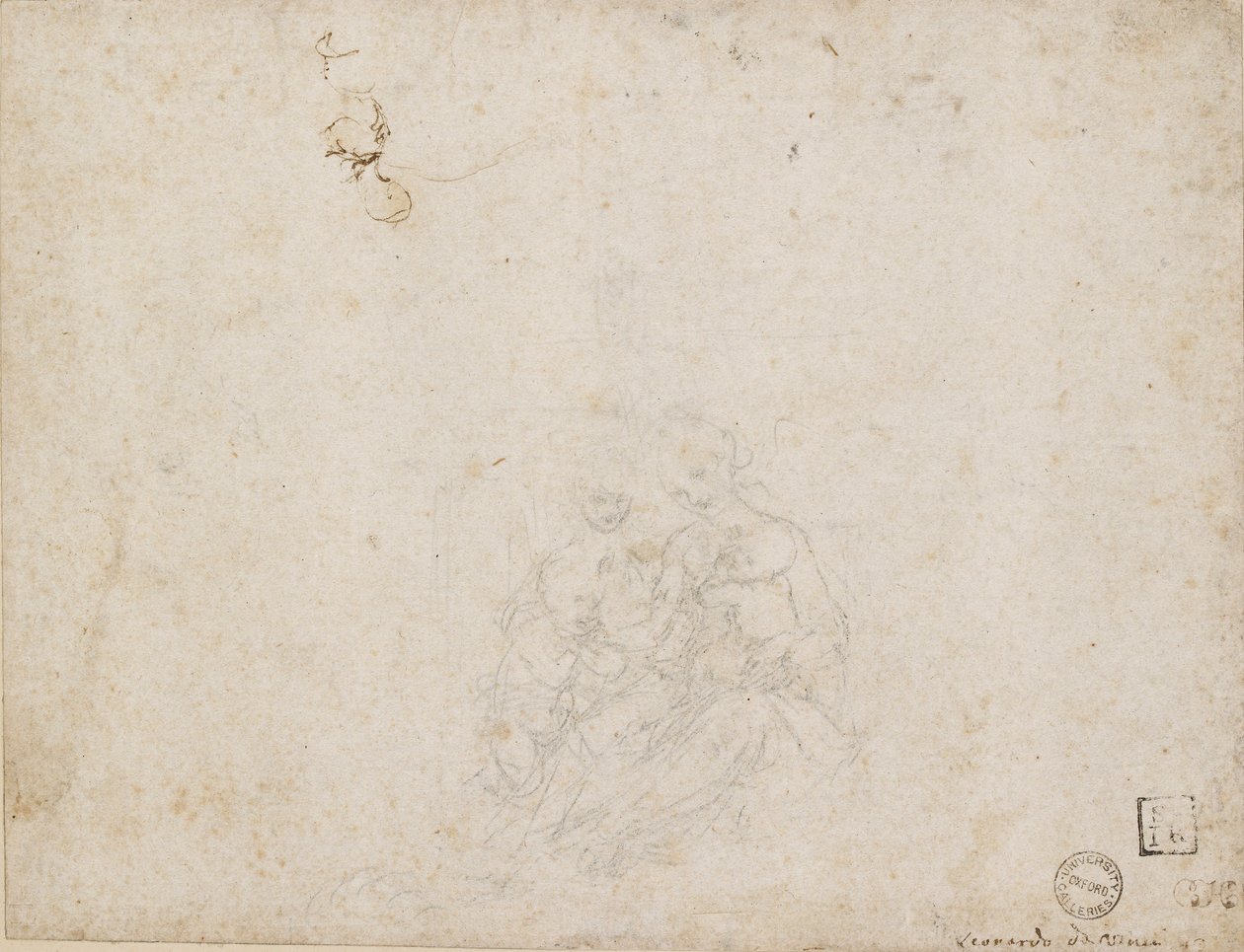 Neitsyt ja lapsi jumaloitu, 1472-1519 tekijältä Leonardo da Vinci
