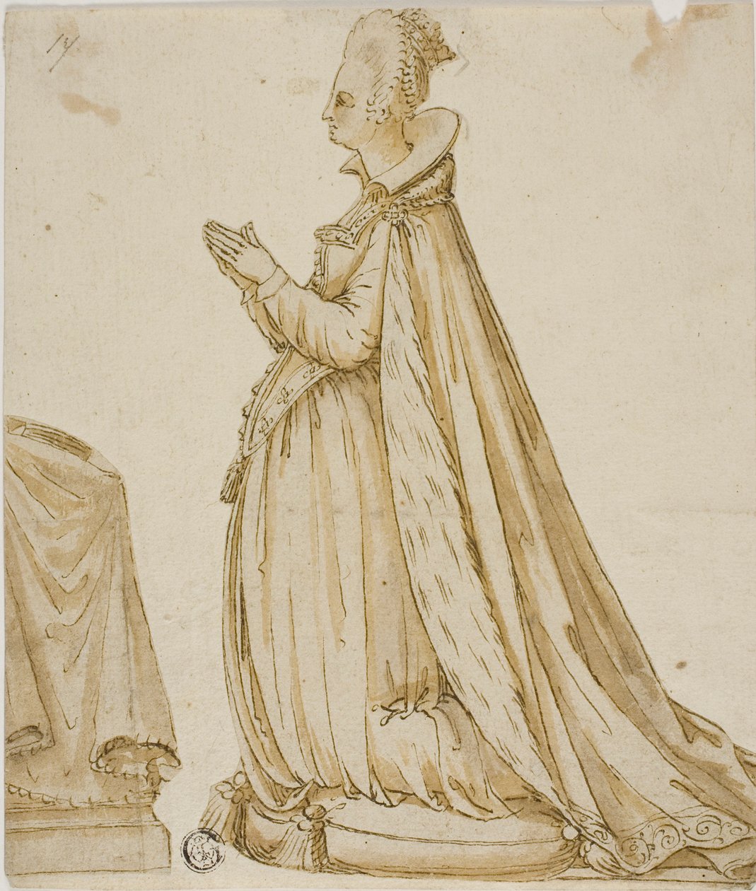 Lady Before a Prie-Dieu tekijältä Leone Leoni